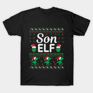 Christmas Son Elf Gifts | Ugly Christmas Sweater T-Shirt